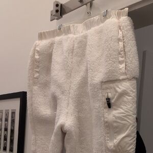 Cozy White Sherpa Pants